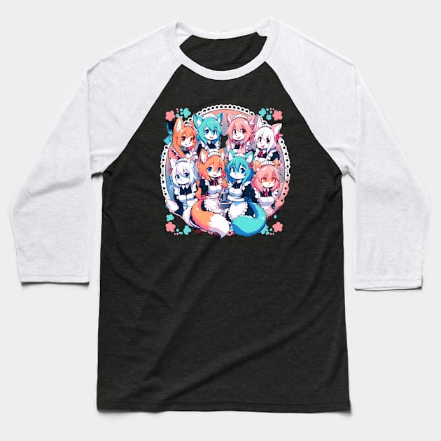 furryart Baseball T-Shirt by vaporgraphic